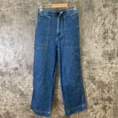 ✨UNIQLO✨ユニクロ♡デニムイージーアンクルパンツ♡インディゴ♡(S)