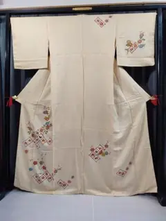 A 裄68 丈167.5 袖50弱 付下げ 袷 正絹