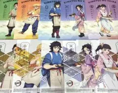 セブンイレブン限定　鬼滅の刃　クリアファイル クリアポスター 全5種 フルコンプ