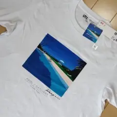 【UNIQLO✕永井博】プール・デイライト Tシャツ/ホワイト/XL