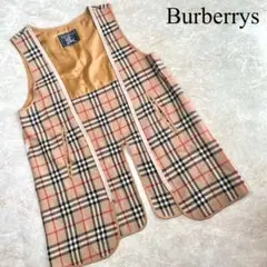 Burberrys バーバリー ウール ノバチェック柄 ライナー用 ロングベスト