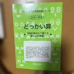 思考力算数練習帳シリーズ　シリーズ６　どっかい算
