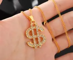 ドル記号ペンダント　iced out