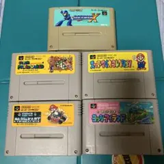 スーパーファミコン　夏満喫セット　ロックマン　さスーパーマリオ　など５点