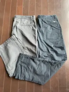 グレー チノパン 2点セット
