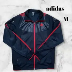 【美品】 adidas トラックジャケット ジャージ ブラック M 132