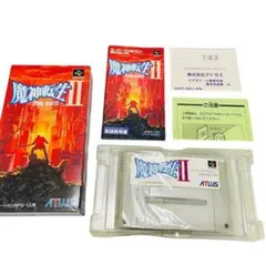魔神転生II スーパーファミコン　SFC 箱　説明書　ハガキ　動作確認済み
