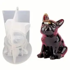 フレンチブルドッグ　犬　シリコンモールド