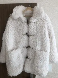 Poodle Like Volume Collar Duffle Coat