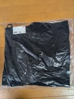 UNIQLO タックワイドパンツ XL ネイビー