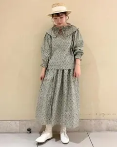 新品未使用★ツハル LIBERTY★24ss フリルカラーブラウス