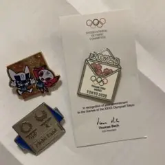 東京オリンピック　ピンバッジ　フィールドキャスト