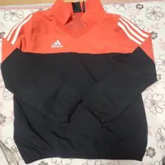 adidas ピステ・ウィンドブレーカー オレンジ・黒　キッズ　130サイズ