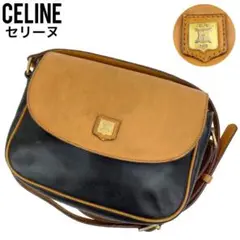 ✨良品✨ CELINE セリーヌ ショルダーバッグ レザー ブラウン 斜め掛け