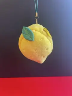 レモンぬいぐるみ　ストラップ付き