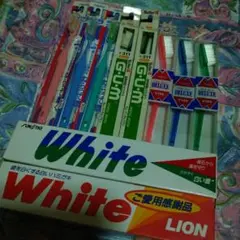 レトロ 歯ブラシ 歯磨き粉 花王 GUM DELUXE まとめ売り