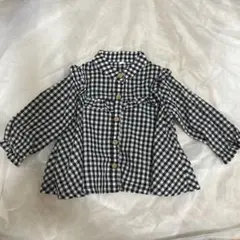 ベビー　ギンガムチェックシャツ 90サイズ