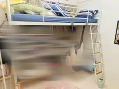 ホワイト二段ベッド 引き取り限定