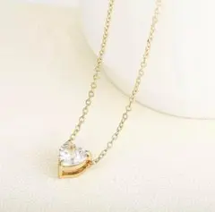 【最終値下げ】 クリスタルペンダント ハートファッションネックレス #9