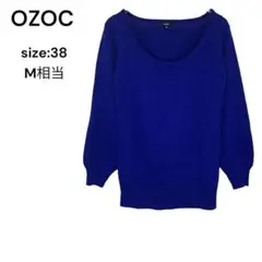 オゾック　OZOC ニット　トップス　長袖　38 おしゃれ　秋　冬