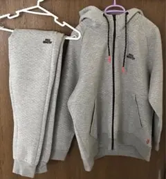 美品　roial(ロイヤル) ジップパーカー　セットアップ　スウェット　グレー