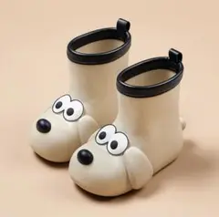【残り1足！】 18cm キッズ 長靴 レインブーツ 犬 滑り止め 柔軟性 子供