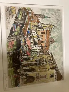 児玉 幸雄、「パリ風景」、希少画集・額装画、状態良好 パリ‐風景 | ｜正光画廊