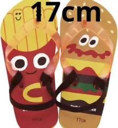 17cm ビーチサンダル　バーガーコンクス