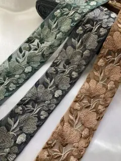 インド刺繍リボン 50cmカット SALE インドリボン 刺繍