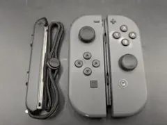 純正Switch Joy-Con コントローラー グレー ストラップ1個付き