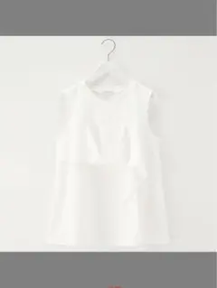 プラステ　コットンアシンメトリーラッフルTシャツ　Mサイズ　白