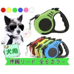 ブルー 伸縮 リード 3m 自動巻き 犬用 巻き取り式 牽引ロープ 散歩 安心