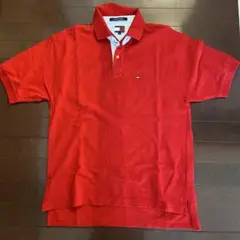 TOMMY HILFIGER レッド ポロシャツ　メンズ