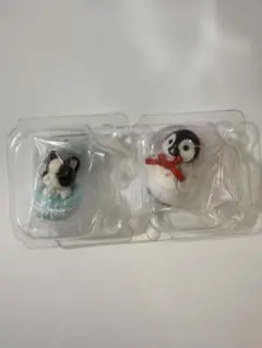 シルバニアファミリー　キラキラくじ　 G賞　ペンギン　フレンチブルドッグ