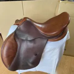 乗馬用 鞍 障害鞍 BDブラウンL 17.5インチ