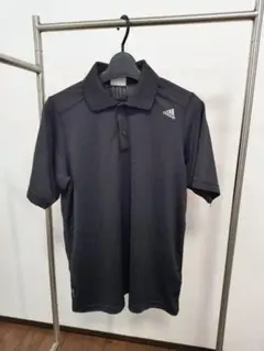 adidas ブラック ポロシャツ