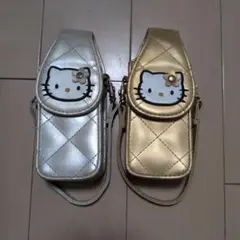 キティちゃん ショルダーバッグ 2色セット　携帯ケース 1997年