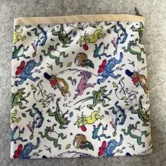 カラフル動物イラストポーチ