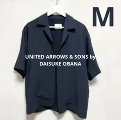 UNITED ARROWS & SONS ネイビーオープンシャツ M