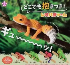 ガチャガチャ どこでも抱きつき レオパチャーム コンプリート