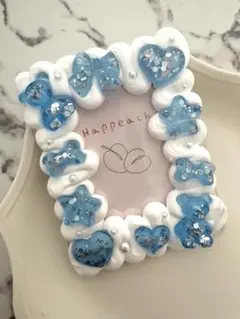 #002 トレカケース　ホイップデコ　B8 ☆クリアブルー☆
