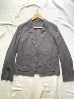 マーガレットハウエル　1B ジャケット　コットン　グレー　サイズ1 美品