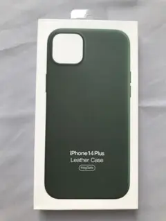 純正品iPhone 14 Plus レザーケース フォレストグリーン【新品】