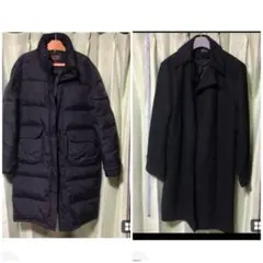 2着　おまとめ売り ダウンコート　トレンチコート　メンズコート黒