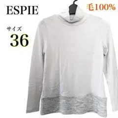 ESPIE エスピエ レディース タートル トップス ウール 100% 36