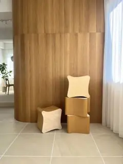 バラ売り不可 ② 希少 Cork Block Stool 変形コルク オブジェ