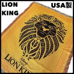 USA製 ライオンキング ディズニー ラグマット カーペット 90s フリンジ■