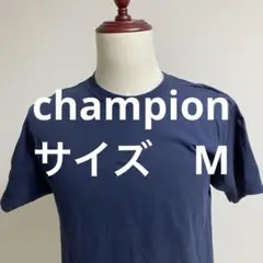 champion M ネイビー クルーネック Tシャツ トップス