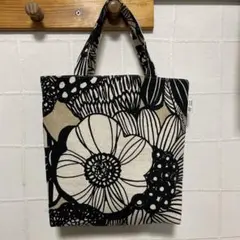 ハンドメイド ミニトートバッグ 御朱印帳入れ 花柄 う早この布 北欧柄