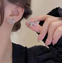 ♥️人気商品♥️おしゃれ　レディース　ピアス　人気　シルバー　高級感　バタフライ